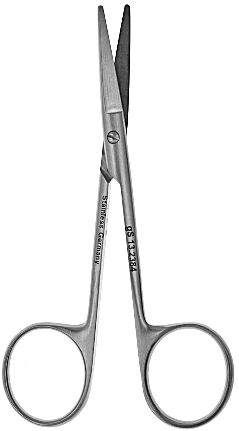 100-Pack 4.5 Inch Curved Iris Scissors – Stainless Steel Surgical Instruments