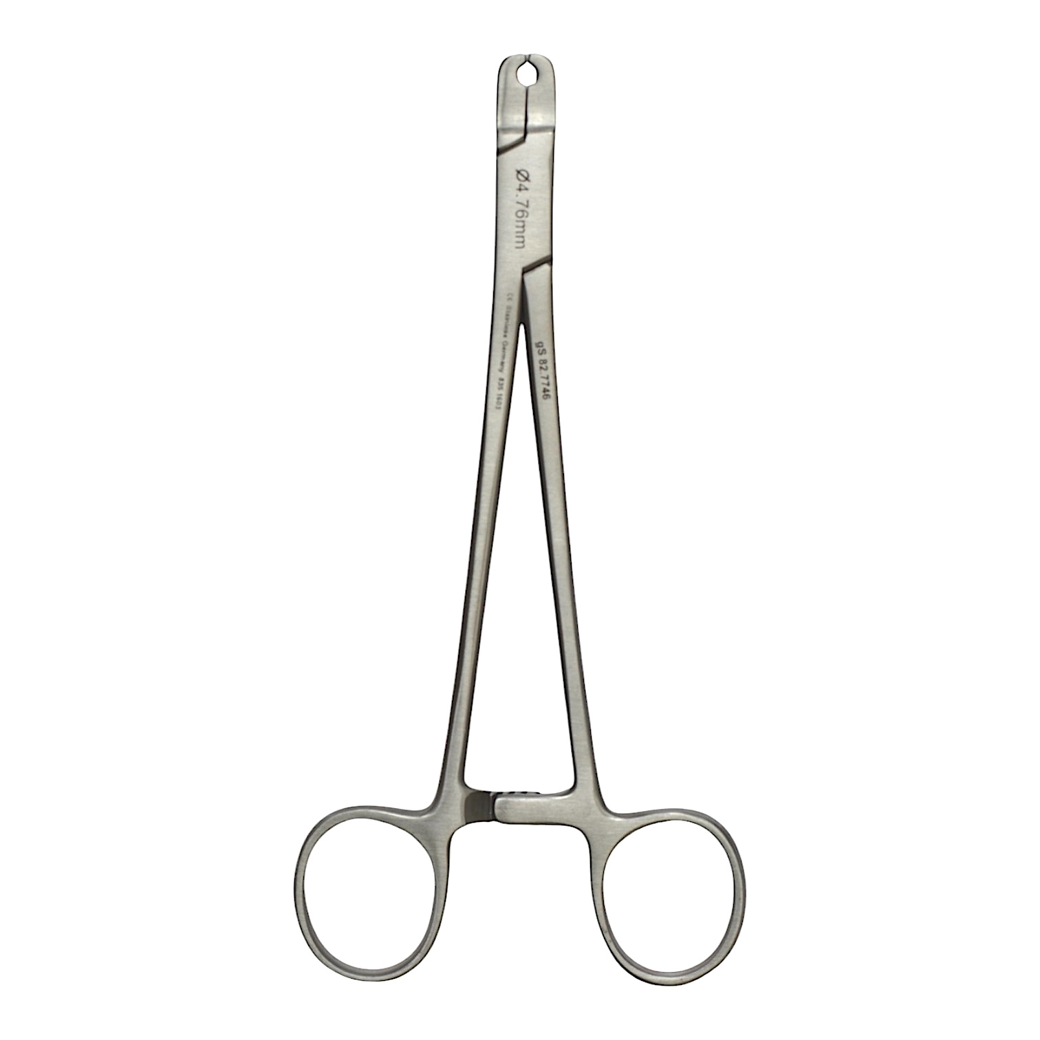 Overhead perspective of a gRod Holder, illustrating its design for securing 4.76mm diameter rods.