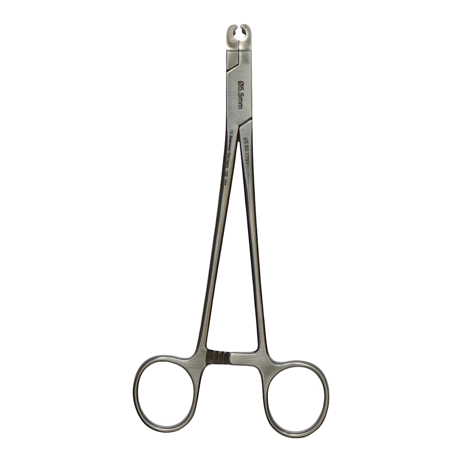 Top-down view of a gRod Holder, 7 1/4 inches straight, designed for 5.5mm diameter rods with a thin tip.