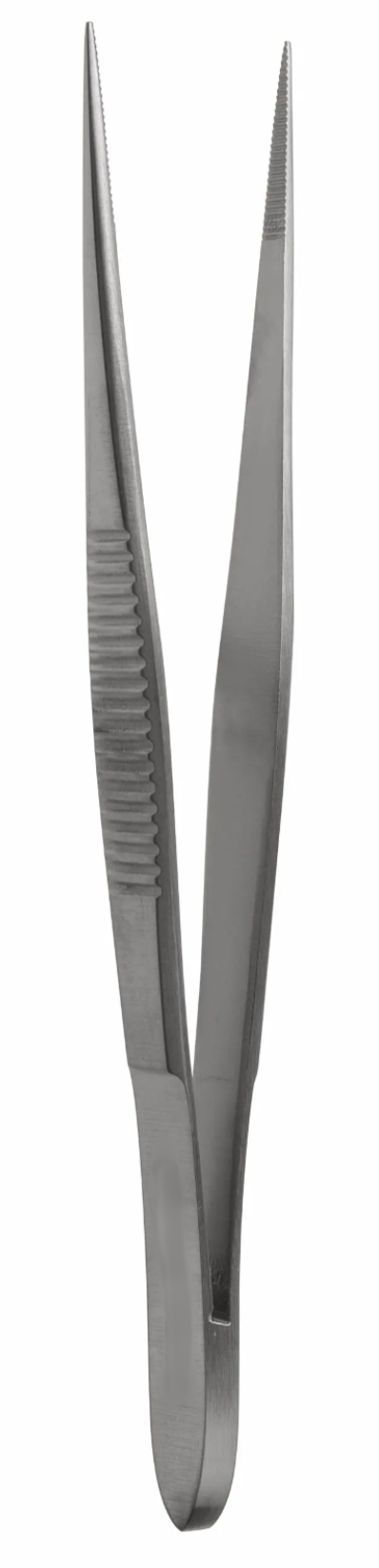 gSource g2 Plain Splinter Forceps, 4 1/4" straight serrated, shown against a white background.