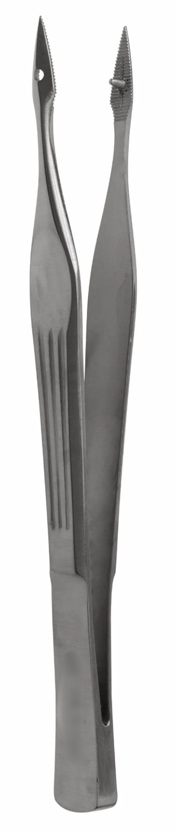 gSource g2 Carmalt Splinter Forceps, 4 3/4" straight serrated, shown against a white background.