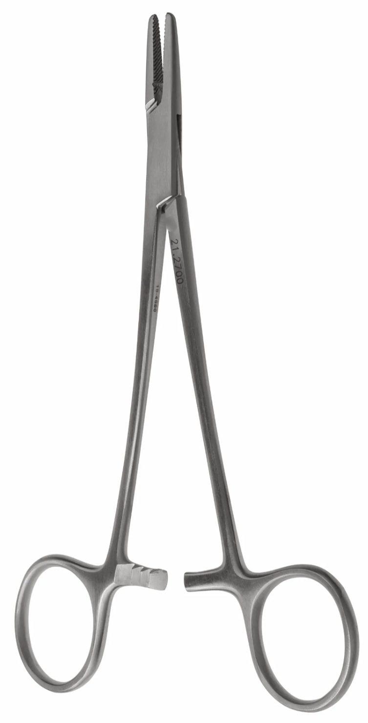 gSource g2 Crile-Wood Needle Holder, 6" serrated, shown against a white background.