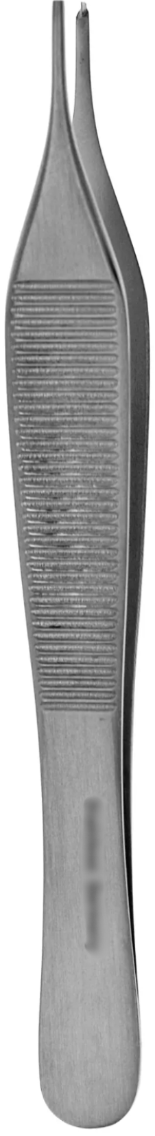 gSource gU Adson Tissue Forceps, 4 3/4 inches, with 1x2 teeth, shown against a white background.