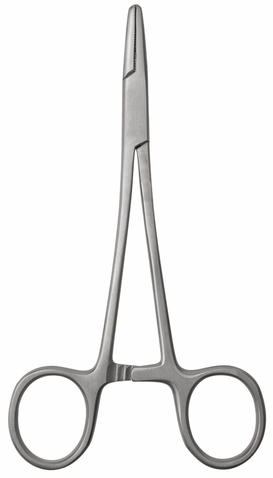 gSource gU Mayo Hegar Needle Holder, 5 1/2 inches, serrated, shown against a white background.