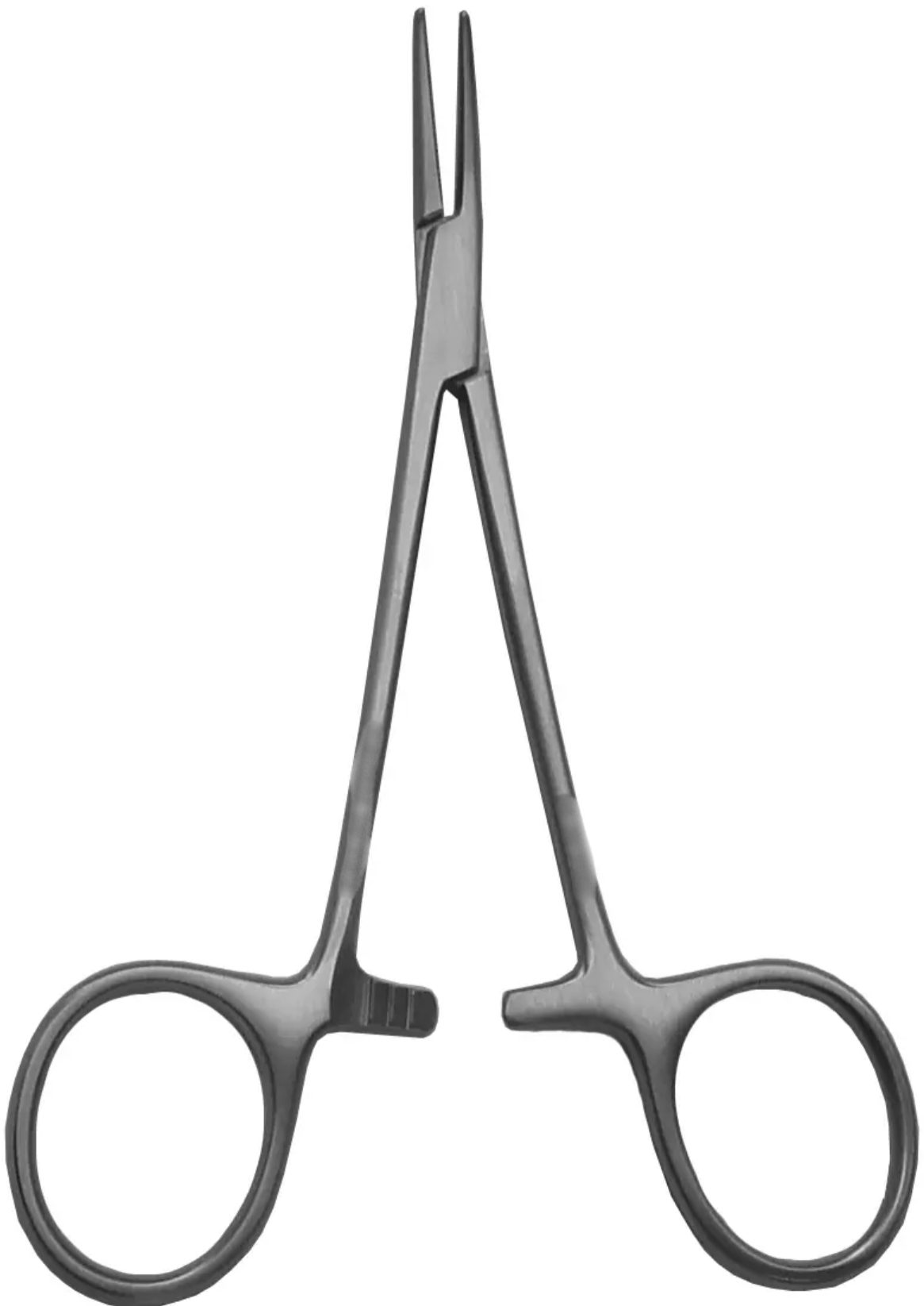gSource gU Mosquito Forceps, 5 inches, curved (Halsted), shown against a white background.