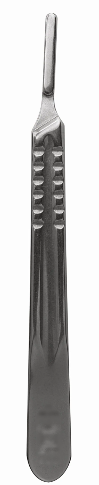 gSource g2 Scalpel Handle #4, with a millimeter/centimeter scale, 5 1/4 inches long, shown against a white background.